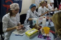 Для посетителей Ярмарки вакансий специалисты Саратовского областного центра медицинской профилактики провели акцию