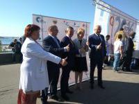 Волна здоровья-2016: Вице-президент "Лиги здоровья нации" Николай Кононов дал старт городскому забегу